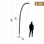 Bandera Surf Personalizada Pack Completo - Imagen 5
